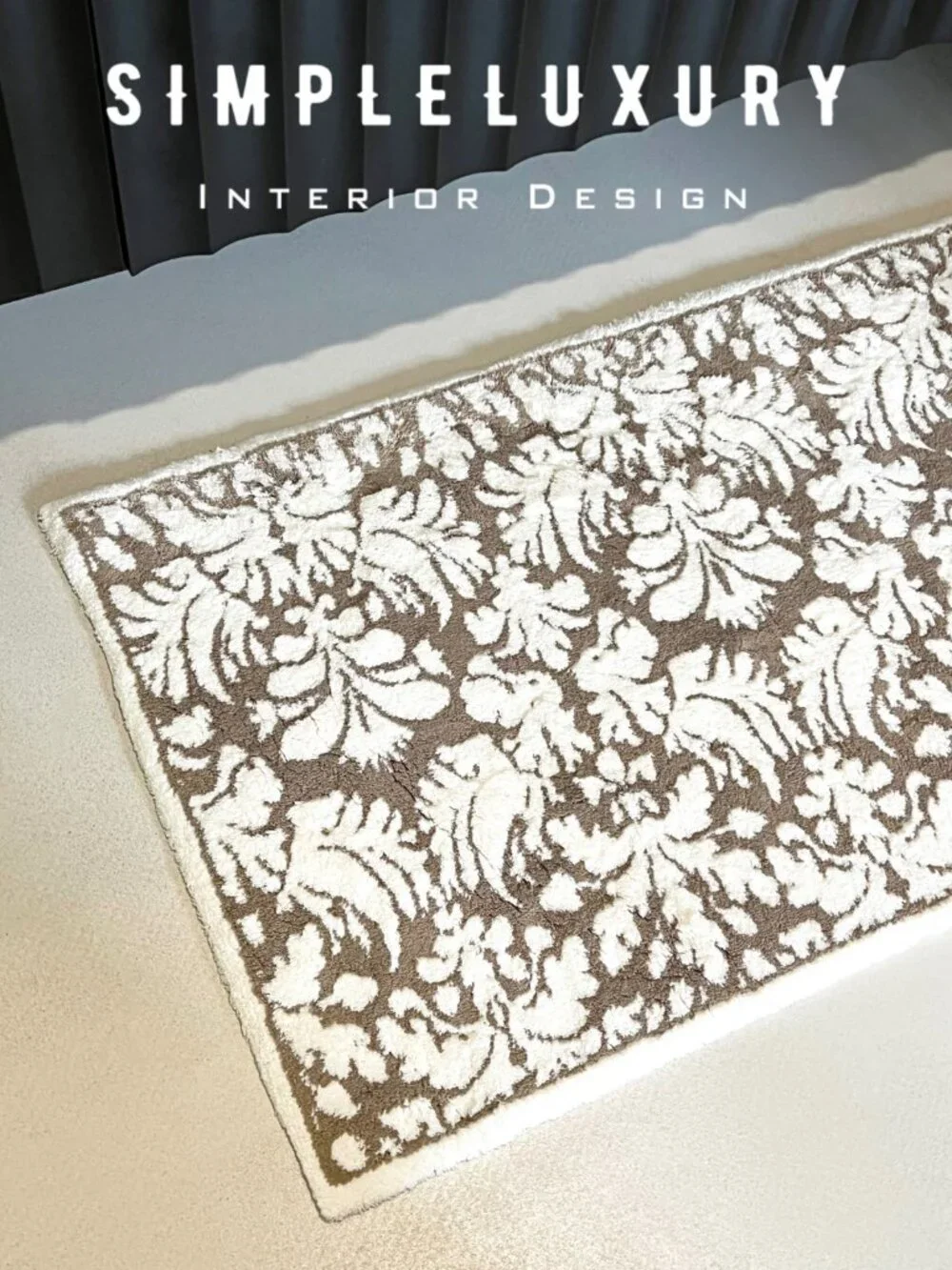 Discontinued Brand New ABYSS & HABIDECOR Chambord Damask Bath Rug 23